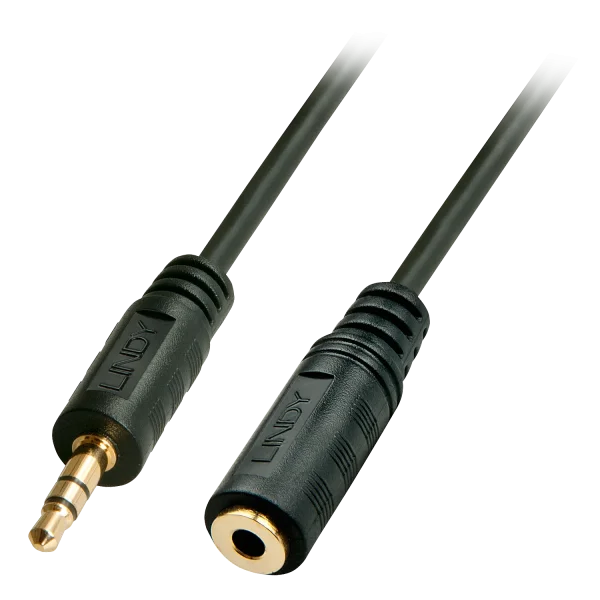Premium Audio-Verlängerungskabel, 3,5mm Stereo-Klinkenstecker/-buchse, 2m