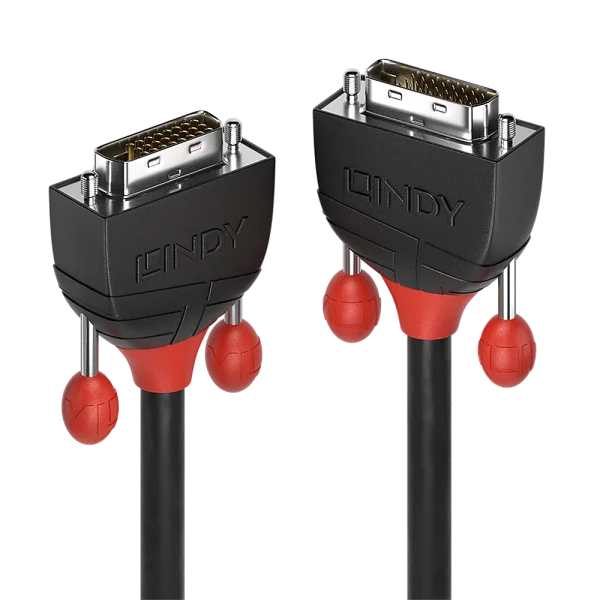 1m DVI-D Dual Link Kabel, Black Line