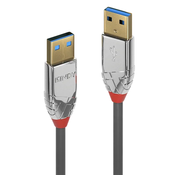 1m USB 3.2 Typ A Kabel, 5GBit/s, Cromo Line