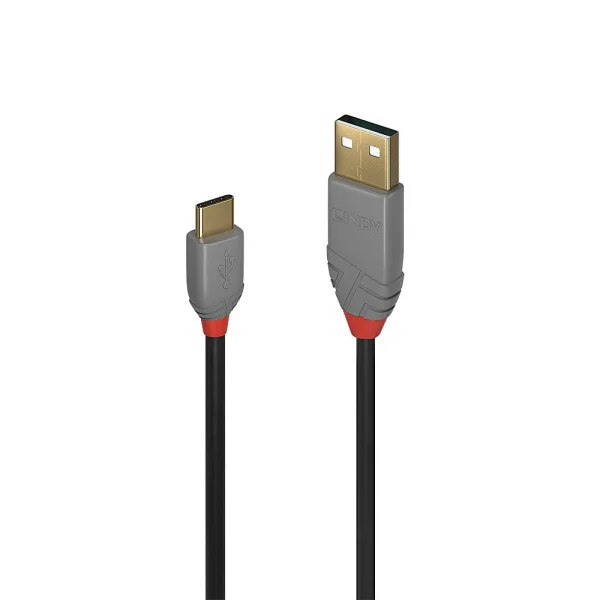 3m USB 2.0  Typ A an C Kabel, Anthra Line