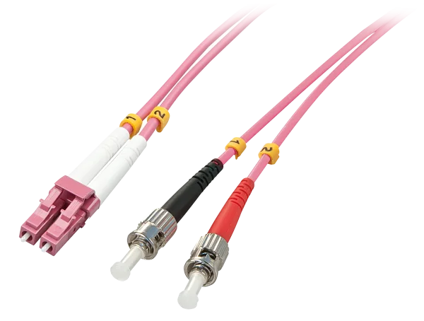 LWL-Duplexkabel LC/ST OM4 1m