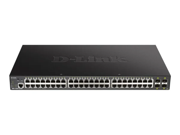 D-Link Switch DGS-1250-52XMP 48xGBit/4xSFP+ PoE (370W) 19" Managed