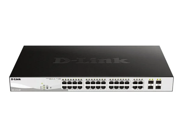 D-Link Switch DGS-1210-28P/E 24xGBit/4xSFP 19" Managed PoE (193W)