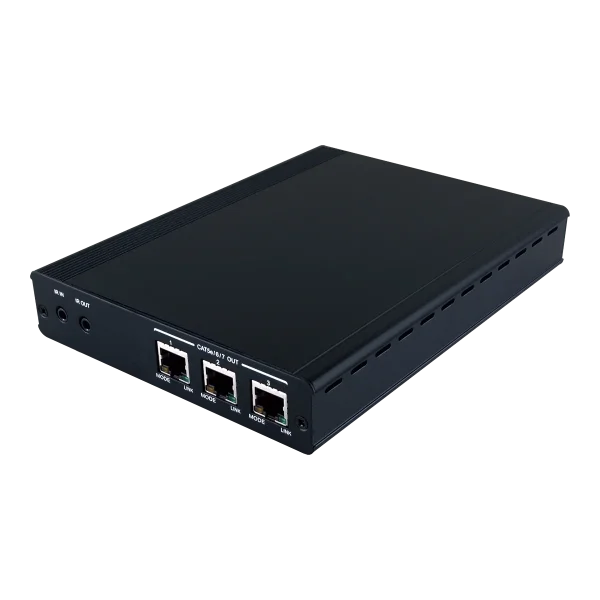 1 by 4 HDMI over HDMI & CAT5e/6/7 Splitter