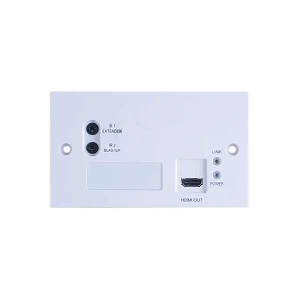 4K60 (4:2:0) HDMI over HDBaseT Wallplate Receiver with IR & PoC (PD) (2 Gang UK)