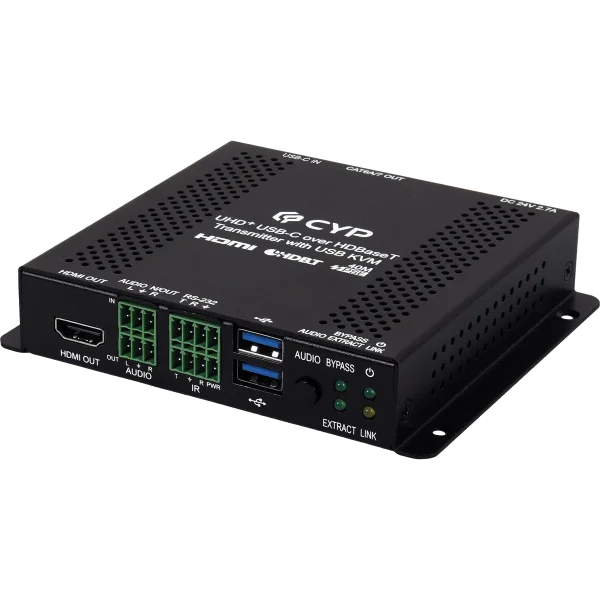 4K60 USB-C over HDBaseT Transmitter with USB KVM (4K@60 444 up to 40M)