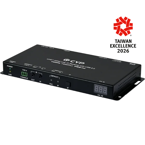 4K@60 HDMI over IP Receiver with USB 2.0
