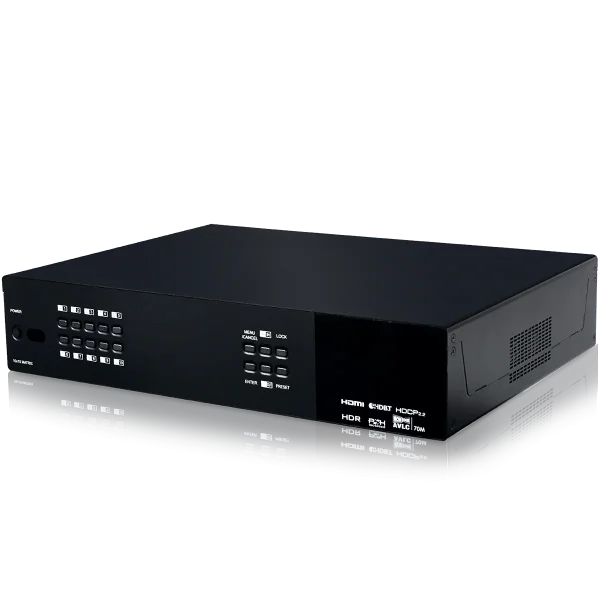 UHD +  10×10 HDMI/HDBaseT Matrix with AVLC &  Audio Matrixing