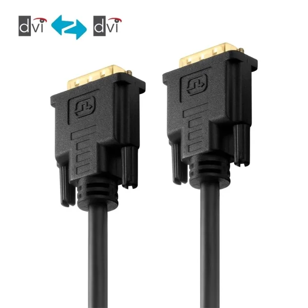 Zertifiziertes 2K DVI-Kabel - schwarz, 1.00m