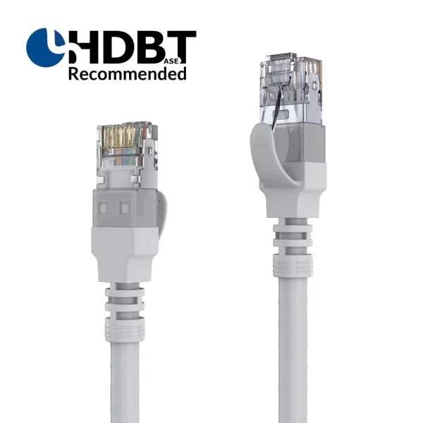 HDBaseT-zertifiziertes Cat.6a Patchkabel - 25.0m, grau