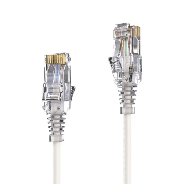 Premium Slim Cat.6 Patchkabel, RJ45, UTP, LSZH - 2.00m, weiß