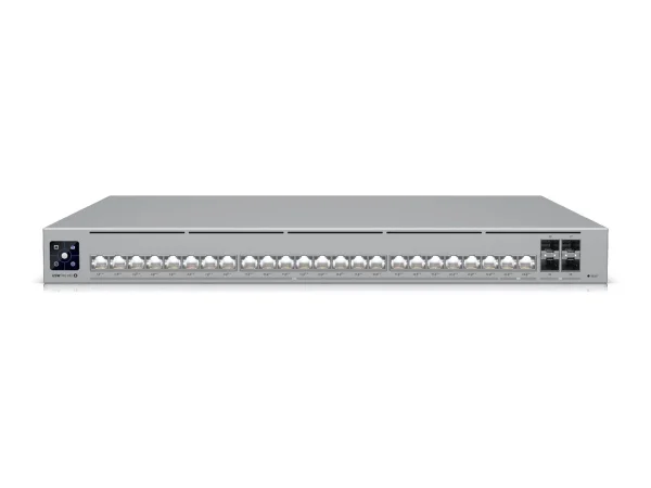 Ubiquiti Switch UniFi 22x2.5G RJ45/2x10G RJ45/4xSFP+ Managed PoE++ 600W 19" Rack-Mountable, 1,3" Touchscreen