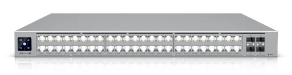 Ubiquiti Switch UniFi 16x2.5G RJ45/32x10G RJ45/4xSFP28 Managed PoE++ 1080W 19" Rack-Mountable, 1,3" Touchscreen