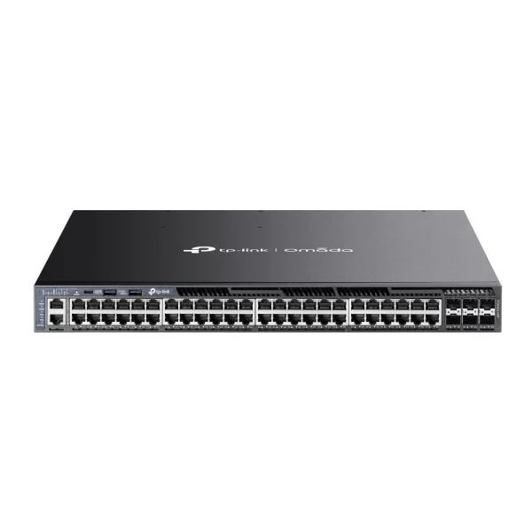 TP-LINK Switch SG6654XHP 48xGBit /6x10Gbit PoE+ Managed Layer 3 +++ Rack Mountable, Omada SDN, 4 Fans