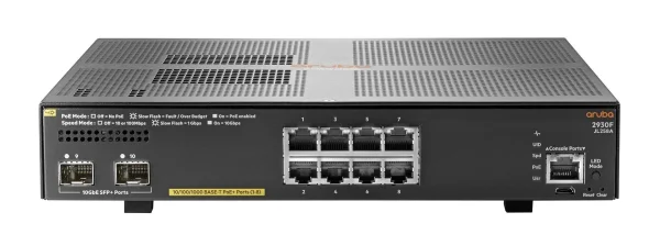 HPE Aruba Switch 2930F-8G 8xGBit/2xSFP+ PoE+ JL258A