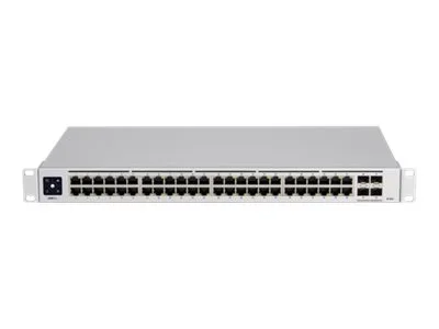 Ubiquiti Switch UniFi 48xRJ45 GBit/4xSFP+ Managed Gen2 19" Rack-Mountable, Fanless, 1,3" Touchscreen