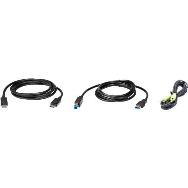 ATEN 2L-7D02UDPX3, KVM Kabelsatz, DisplayPort, USB, Audio, 1,8m
