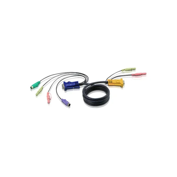 ATEN 2L-5303P, KVM Kabelsatz, VGA, PS/2, Audio, Länge 3m