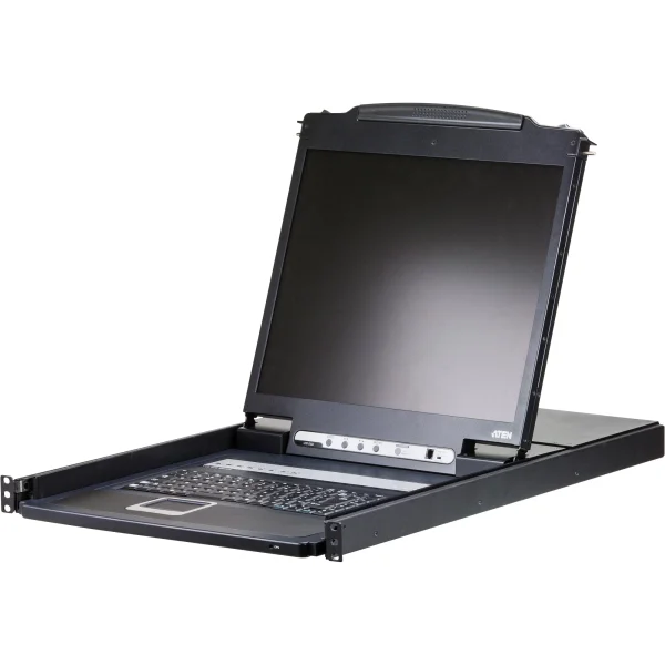 ATEN CL1308N UK KVM-Switch 8-Port, 19"-LCD-Konsole (PS/2-USB, VGA) UK-Layout
