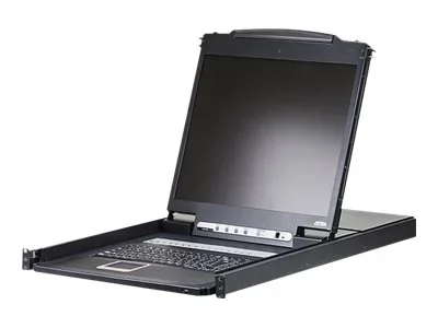 ATEN CL1316N DE KVM-Switch 16-Port, 19"-LCD-Konsole (PS/2-USB, VGA) DE-Layout