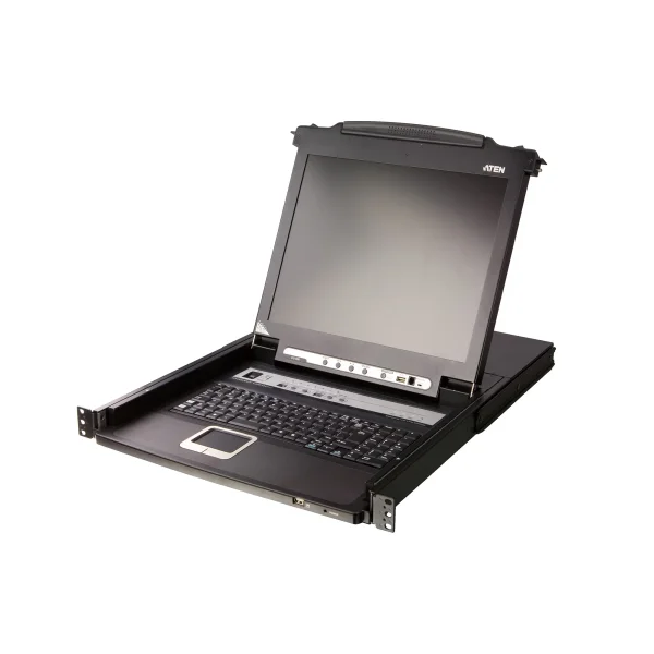 ATEN CL5708MW UK KVM-Switch 8-Port 17,3"-LCD SingleRail (PS/2-USB VGA) UK-Layout