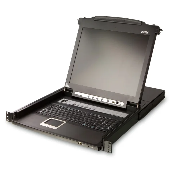 ATEN CL5708N IT KVM-Switch 8-Port 19"-LCD Single Rail (PS/2-USB VGA) IT-Layout