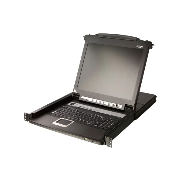 ATEN CL5716N UK KVM Switch 16-Port 19"-LCD Single Rail (PS/2-USB VGA) UK-Layout