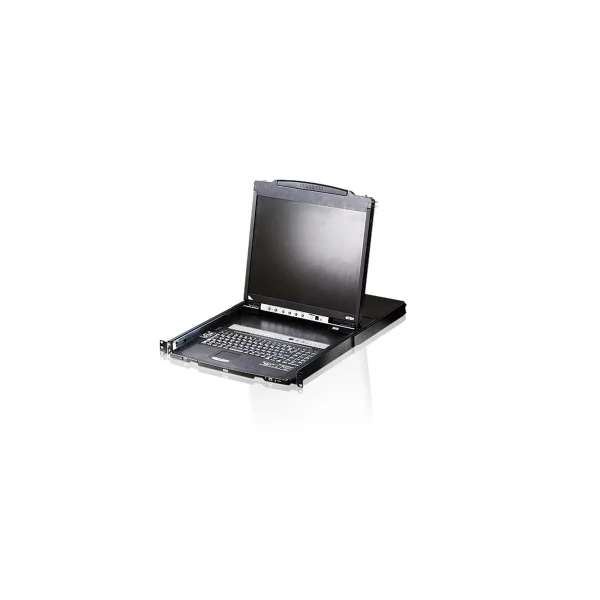 ATEN CL5808N CH Dual Rail KVM-Switch 8-Port, 19"-LCD (PS/2-USB VGA) CH-Layout