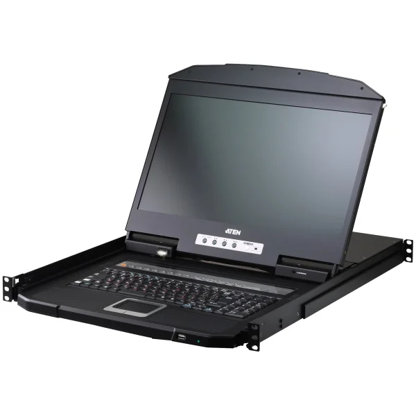 ATEN CL3716NX UK KVM-Switch 16-Port, 18,5"-LCD-Konsole (USB HDMI) UK-Layout