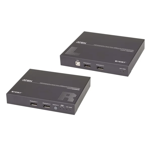 ATEN CE924 KVM Konsolen-Extender, USB Dual-Anzeige DisplayPort HDBaseT 2.0 (4K)