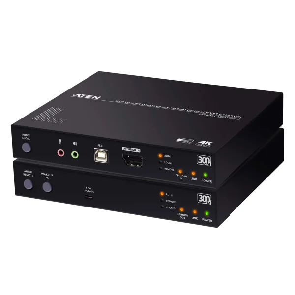 ATEN CE980 KVM LWL (MM) Konsolen-Extender, USB True 4K DisplayPort/HDMI (True4K)