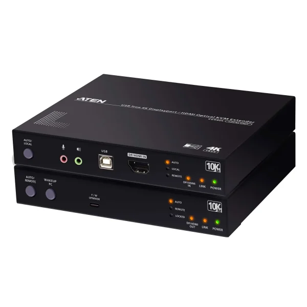 ATEN CE990 KVM LWL (SM) Konsolen-Extender, USB True 4K DisplayPort/HDMI (True4K)