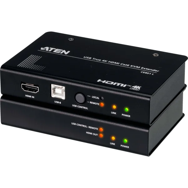 ATEN CE801 KVM Cat.6 Konsolen-Extender, USB HDMI (True 4K bei 70m)