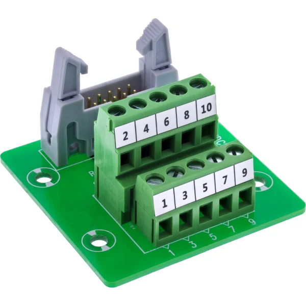 InLine® IDC 10 Buchse an Terminalblock, 5-polig, auf Platine
