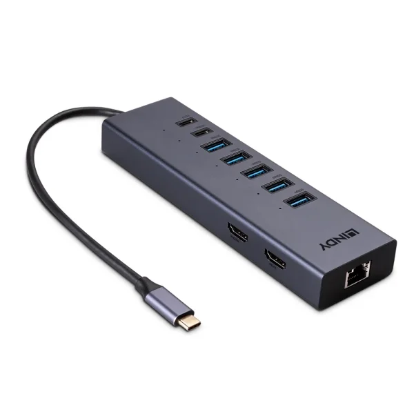 DST-Mini Duo, USB C Laptop Mini Dockingstation 2x 4K HDMI®