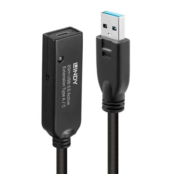 20m USB 3.0 Aktivverlängerung Typ A an C