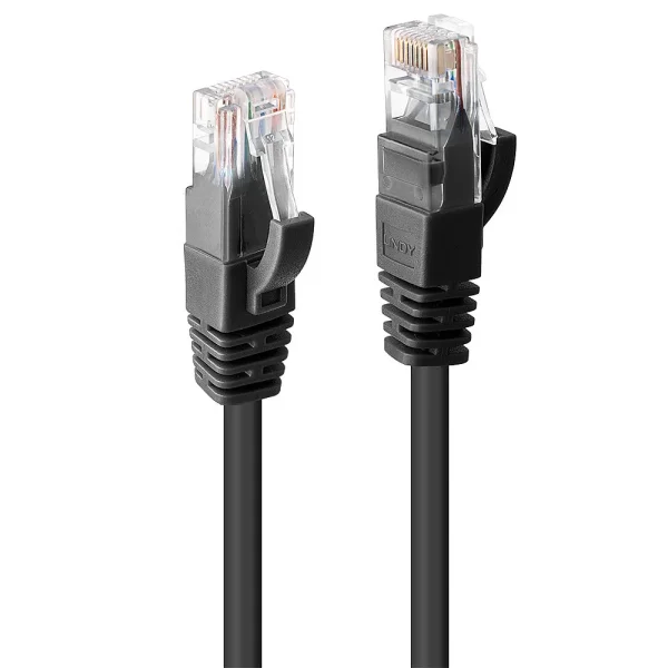 30m Cat.6 U/UTP  Netzwerkkabel, schwarz