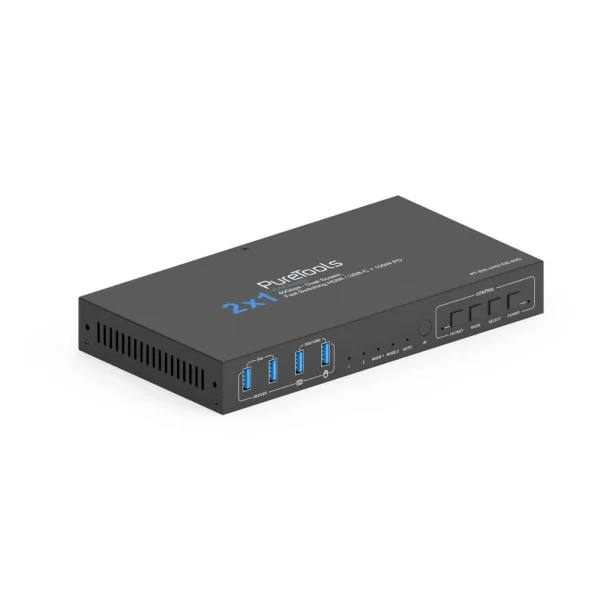 2x1 Dual Screen USB-C / HDMI KVM Switcher - 40G