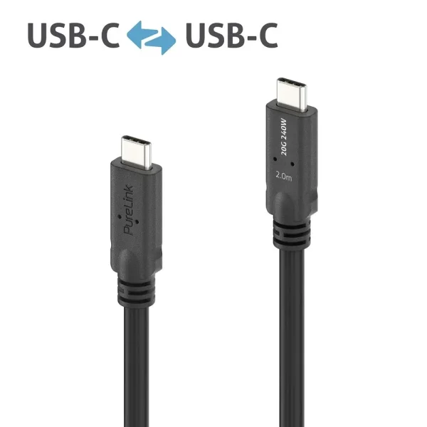 Premium USB4 Gen2 Micro Coax USB-C Kabel, 2.00m