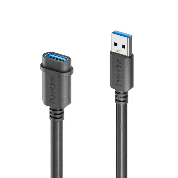 mediahub2 | ICS-kompatibles USB-A-F/M-Verbindungskabel - 2.00m, schwarz
