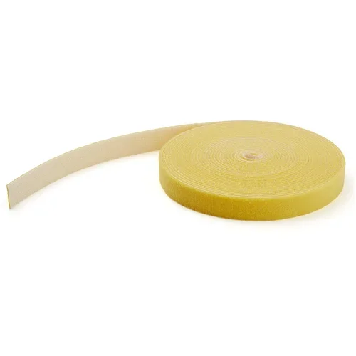 HOOK AND LOOP ROLL 50FT. - YELLOW - RESUABLE