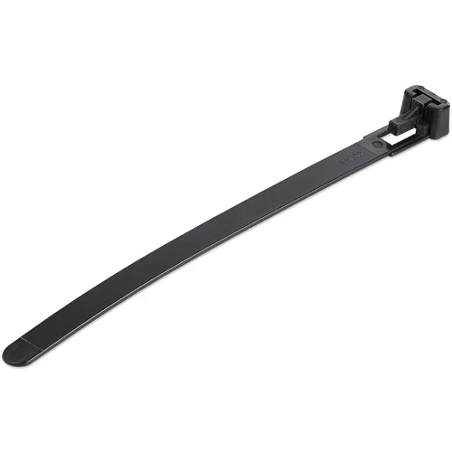 100 PACK OF RESEALABLE ZIP TIE 5 BLACK