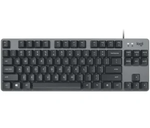 YY Logitech Keyboard K835 TKL MECHANICAL TTC Blue [DE] graphite   TTC Blue, Klickresonanz