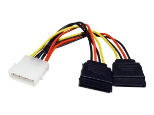ROLINE Y-Adapterkabel 4 pol. HDD 0,12m