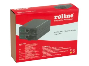 ROLINE Fast Ethernet Konverter RJ-45 SC