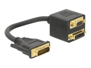 DELOCK Adap DVI29 Steck DVI29+VGA Buchse