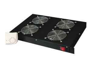 DIGITUS Einschublueft. 4Fan 48,3cm black