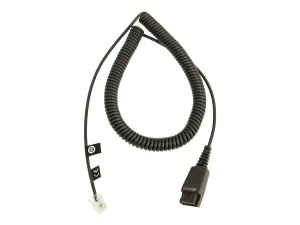 JABRA QD Cord to RJ10 coiled 0.5-2m