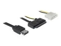 DELOCK Kabel eSATAp>SATA 22p 8.9cm 1,0m