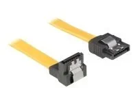 DELOCK Kabel SATA 10cm gelb un/ge Metall
